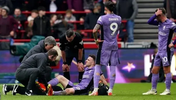 Liverpool's Diogo Jota facing lengthy spell on sidelines due to knee injury