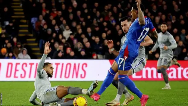 Sean Dyche expresses dissatisfaction with the decision to dismiss Dominic Calvert-Lewin in goalless draw between Crystal Palace and Everton